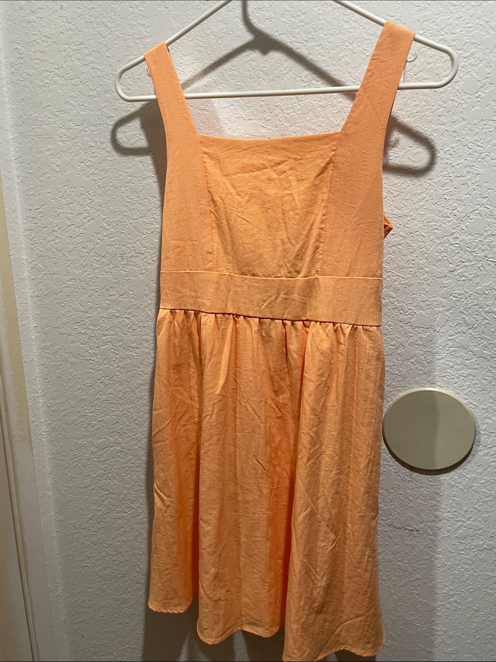 Francesca's Collections Peach Orange Mini Sundress